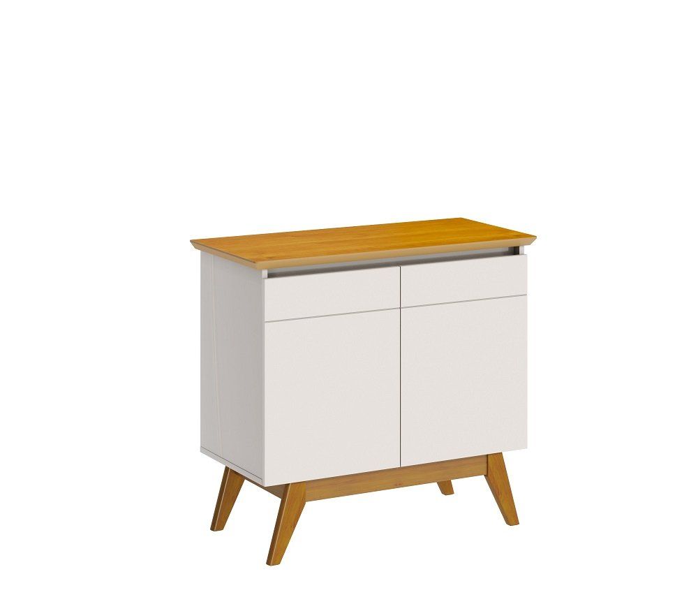 APARADOR IMCAL BUFFET CLASSIC 2P PORTAS OFF WHITE/NATURE