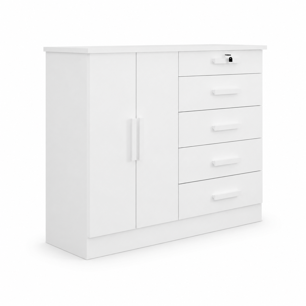 CÔMODA DEDORO NEW ATHOS 5 GAVETAS BRANCO