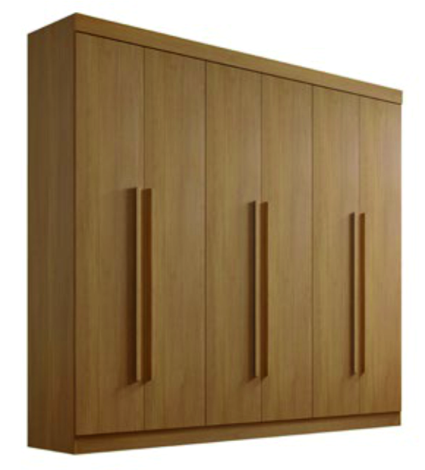 GUARDA ROUPA D'DORO MONTE CARLO 6 PORTAS 6 GAVETAS CINAMOMO