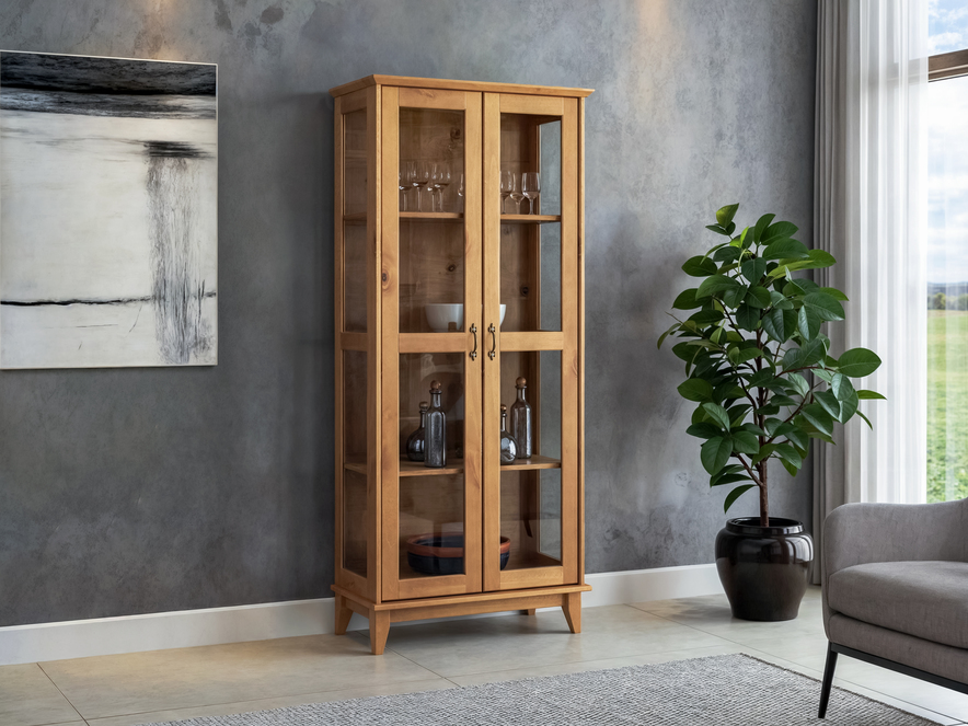 RACK MPO CRISTALEIRA SLIM 2 PORTAS BELLA